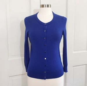 BANANA REPUBLIC Blue Button Up Cardigan